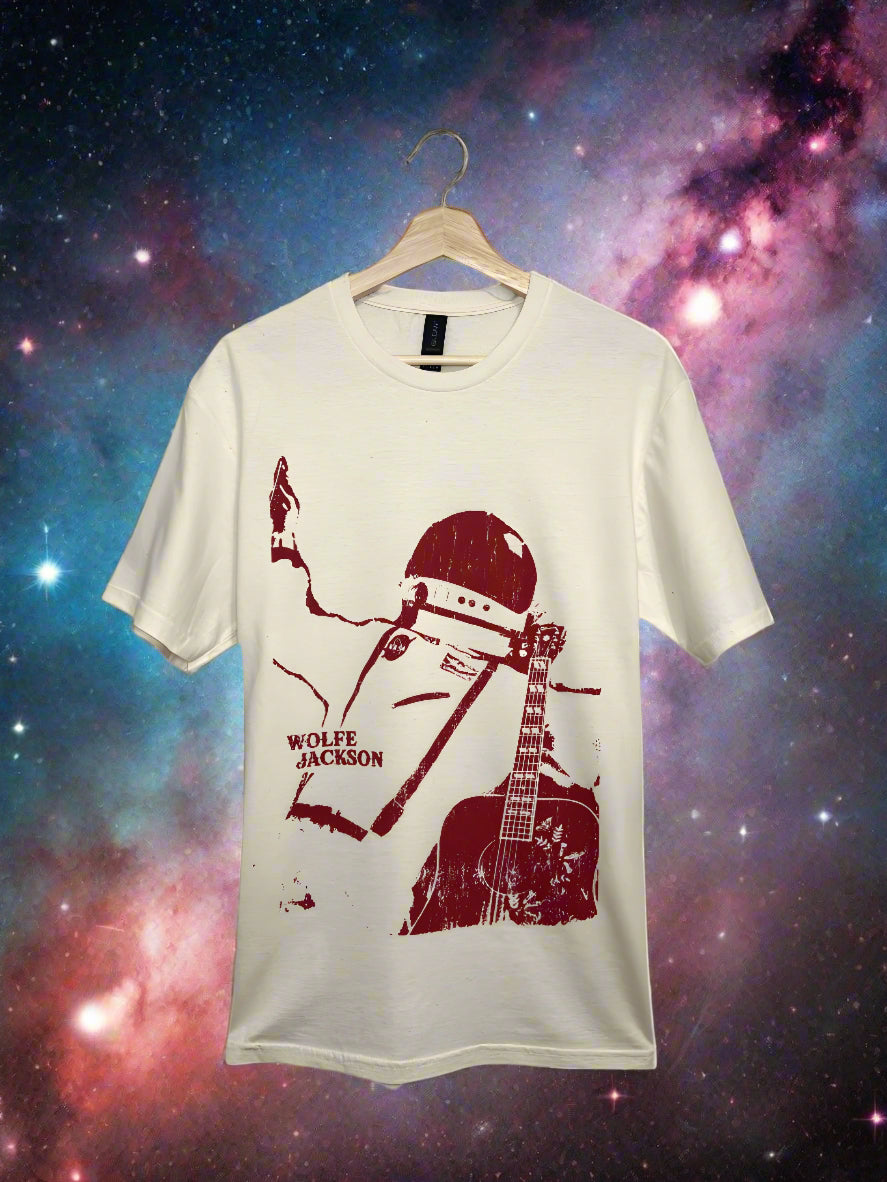 Wolfe Jackson Vintage-Look Limited Edition Graphic Indie Rock Music Tee